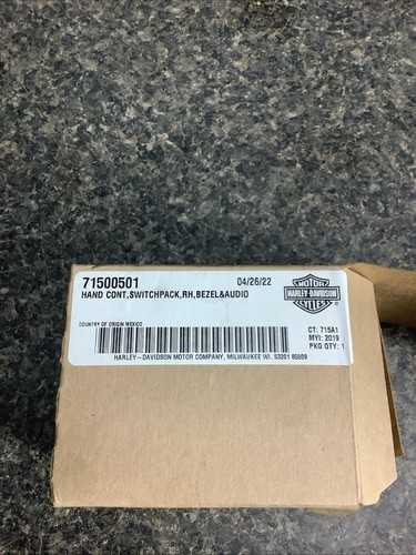 HARLEY DAVIDSON GENUINE TOURING RH SWITCHPACK 71500501 (659)
