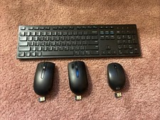 Dell Wireless Keyboard WK636p, 2 Mice WM116p, 1 Mouse WM126 w/ Dongles