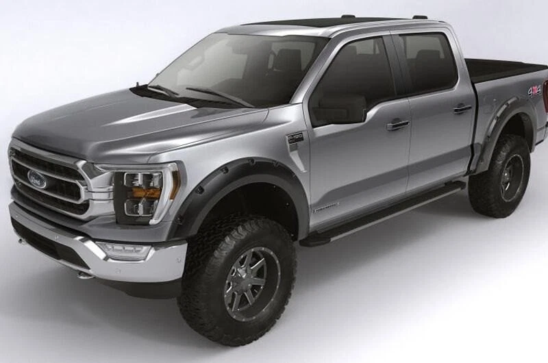 For Ford F-250 Super Duty 99-07 Forge Textured Black Front & Rear Fender Flares Foto 3 de 4