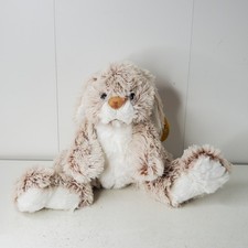 Melissa & Doug Burrow Bunny Plush Stuffed Animal Beige Brown White 10