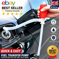 Long Hand Syphon Suction Pump For Oil Petrol Diesel Fuel Water Liquid Transfer..