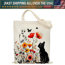 Stylish Large Canvas Tote Bag for Work, College & Daily Use - Women's Shoulder