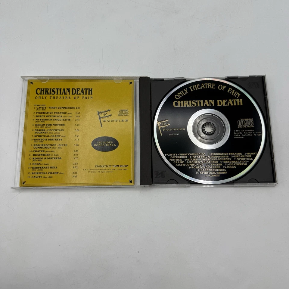 Christian Death - Only Theatre of Pain (CD 1982 Frontier Records) - Image 4 of 4