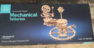UGears Mechanical Tellurion Wooden Mechanical 3D Model Puzzle Kit New in Box