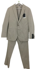 Autograph Men's Size M Stone Regular Fit Stretch 2 Piece Suit New F1