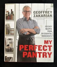 SIGNED Geoffrey Zakarian My Perfect Pantry HC DJ 2014 1st Ed 5th Print VG Chef