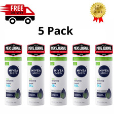 Pack of 5 NIVEA MEN Sensitive Shave Gel, VitaminPro Complex, 7 oz, Soothing