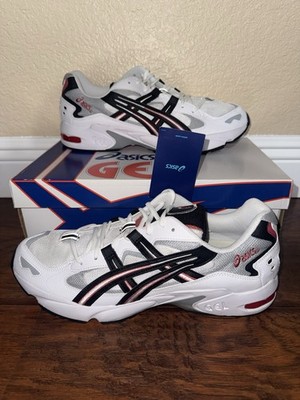 ASICS Gel Kayano 5 OG White Red Black 1191A176-101 Mens Size 14 New Rare