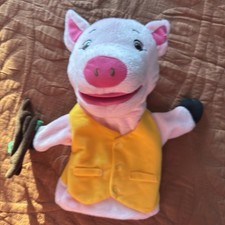 Lakeshore Learning Pig Puppet Story Plush Stuffed Fairytale