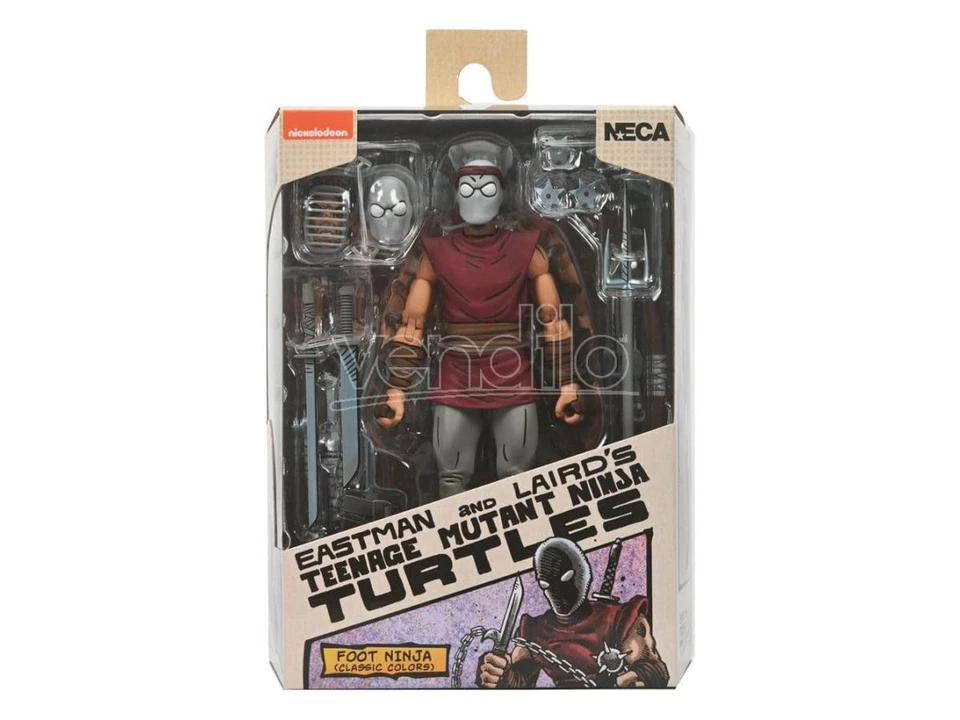 Tartarughe Ninja (mirage Comics) Action Figura Foot Ninja Classic Colors 18 Cm N - Immagine 2 di 4