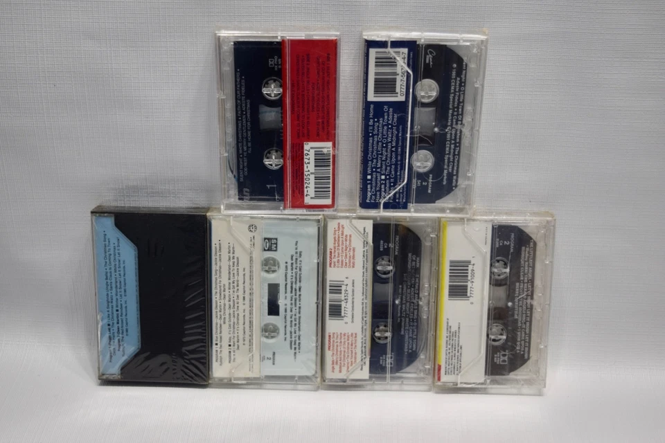 6 Christmas Holiday Cassette Tapes Dean Martin, Frank Sinatra, and Crosby-New - Image 2 of 4