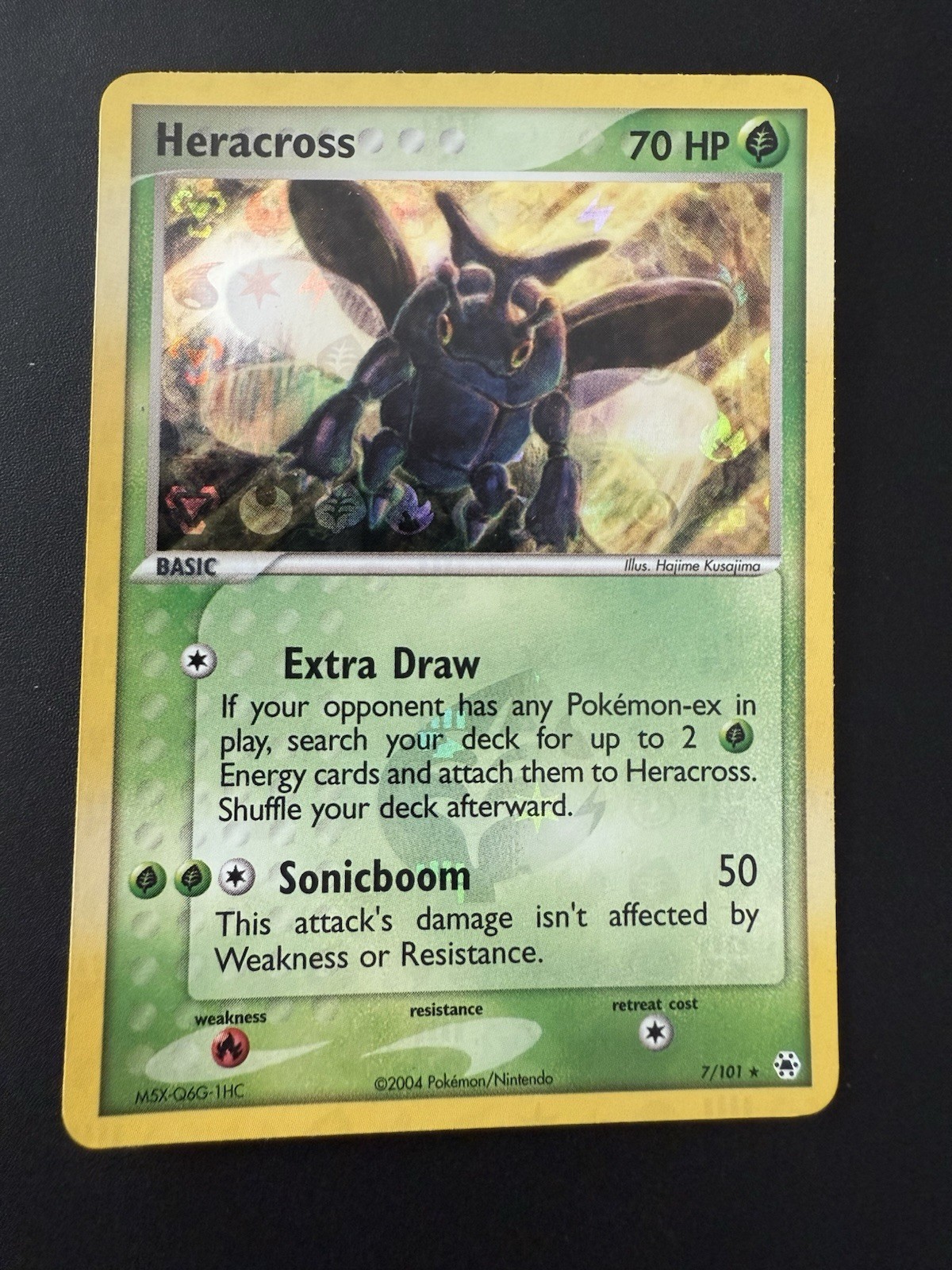 Pokémon TCG Hidden Legends Heracross 7/101 Reverse Holo NM