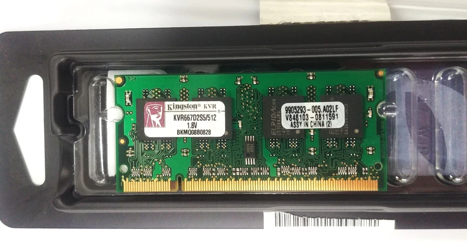 Kingston KVR667D2S5/512 512MB 200PIN SODIMM DDR2 PC2-5300 - Image 3 of 4