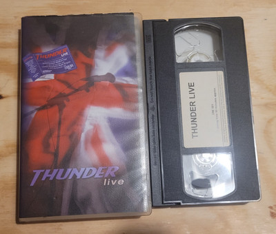 THUNDER LIVE VHS Cassette Tape PAL RARE 1997 tour shepards bush rock band