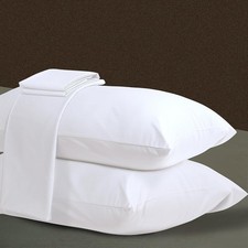 1000 Thread Count Cotton Pillow Cases Standard Size Set of 2, 100 Egyptian