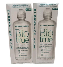 Biotrue Hydration Plus Contact Lens Solution Multi-Purpose (2-Pack) EXP 02/26