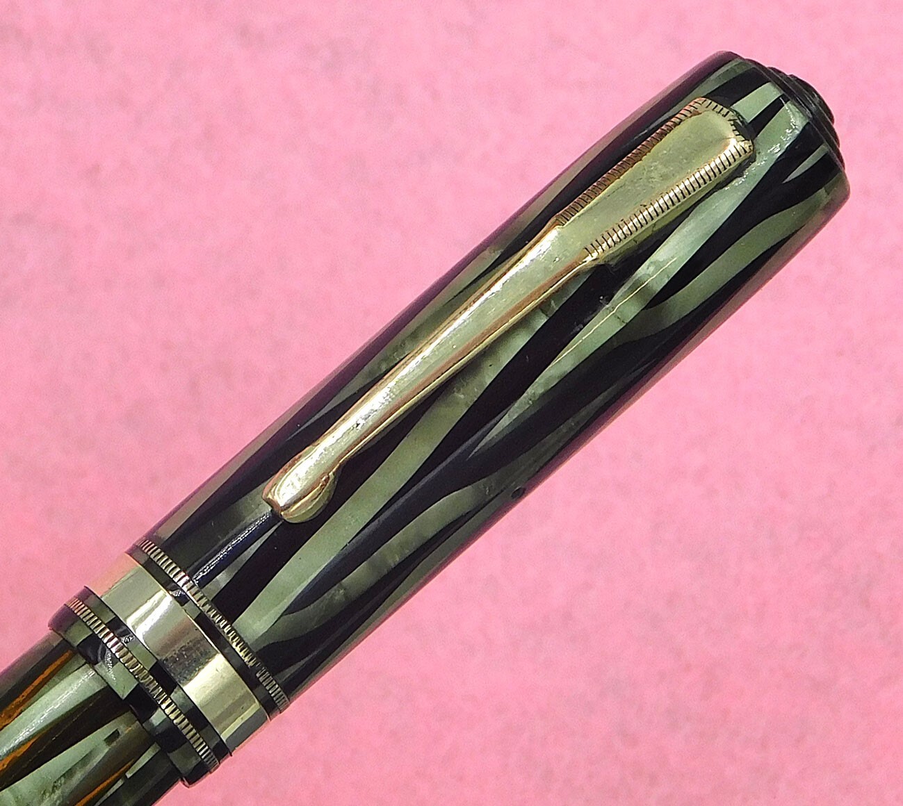 Waterman fountain pen InkVue Deluxe green1930s flex serviced h444 eBay