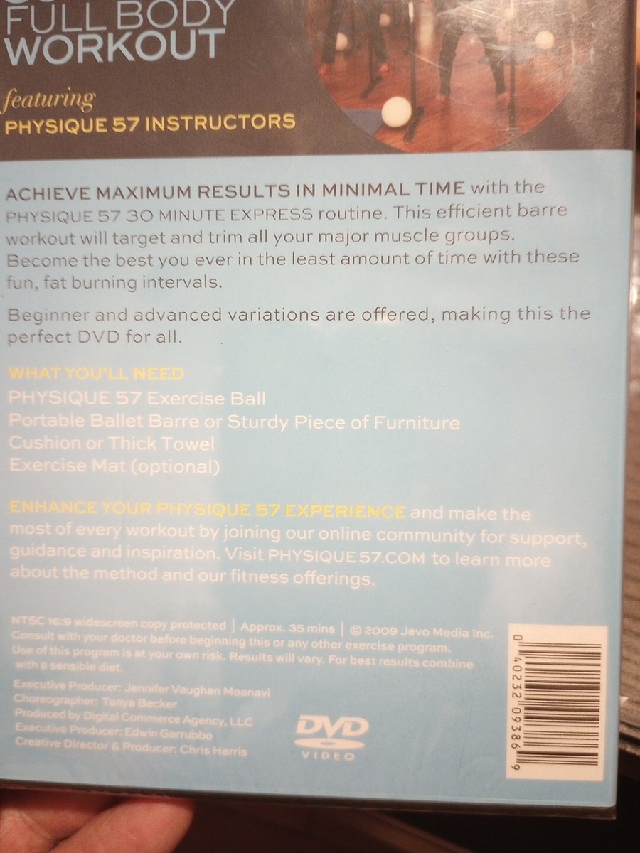 Barre Class Physique 57 Physique 57 Express 30 Minute Full Body