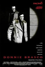 DONNIE BRASCO ORIGINAL ROLLED DOUBLE SIDED MOVIE POSTER 27x40 1997 PACINO J DEPP