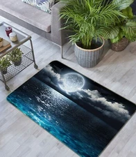 3D Moon Ocean ZHUA2562 Game Non Slip Rug Mat Photo Carpet Zoe