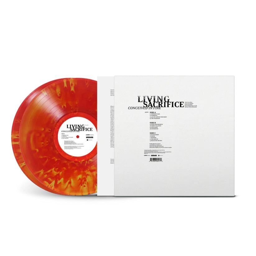 Living Sacrifice Conceived In Fire 2x COLOR VINYL LP Record