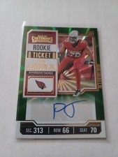 2023 Contenders Rookie Ticket Green Paris Johnson Jr Auto+3 Other Base Cardinals