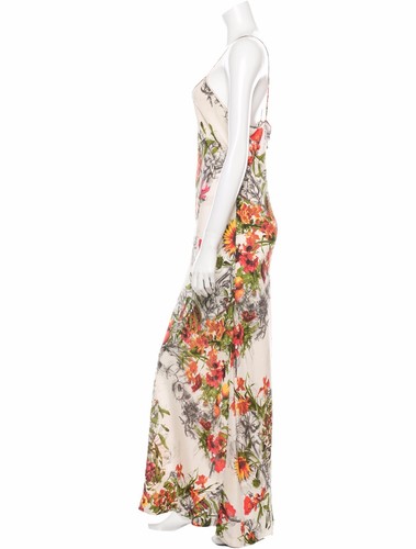 STUNNING, UBER RARE $1,995 JEAN PAUL GAULTIER SILK FLORAL PRINT MAXI DRESS - 第 2/3 張圖片