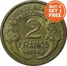 2 FRENCH FRANCS 1931 TO 1941 CHOICE OF DATE