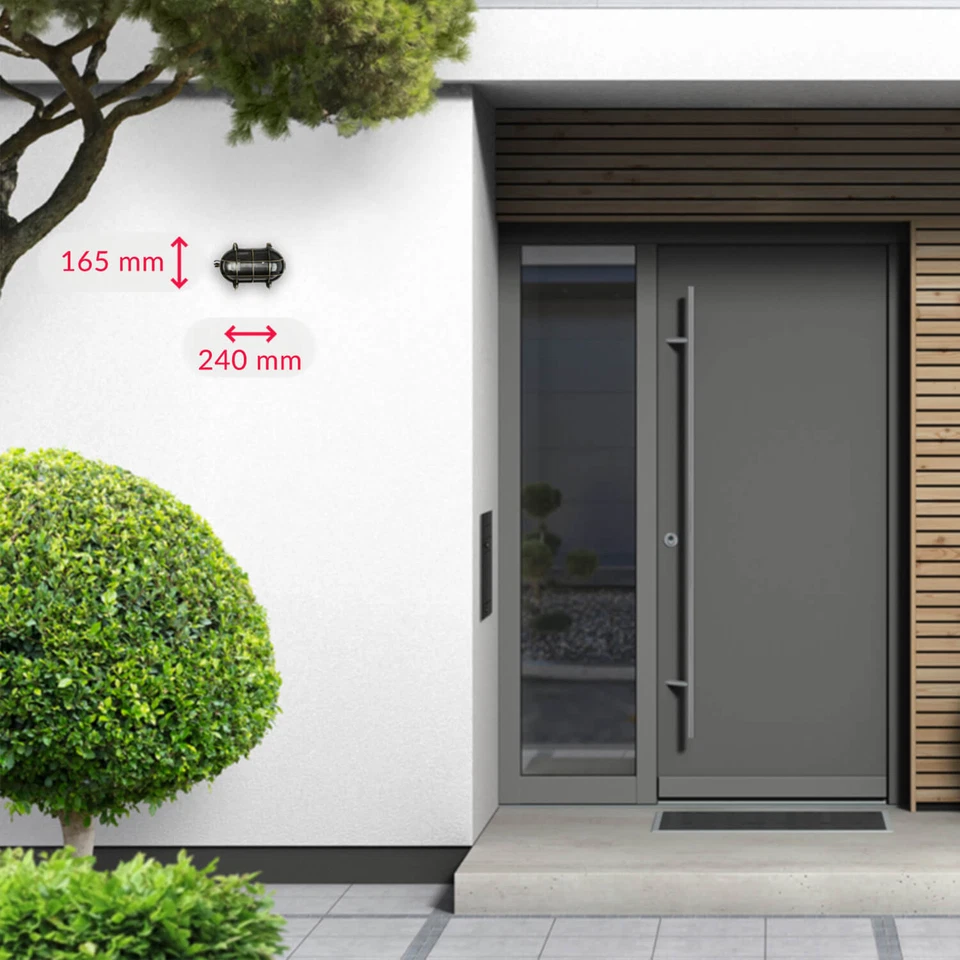 Wandlampe Außenleuchte Schiffslampe Messing massiv IP64 rostfrei Maritim E27 - Bild 2 von 4