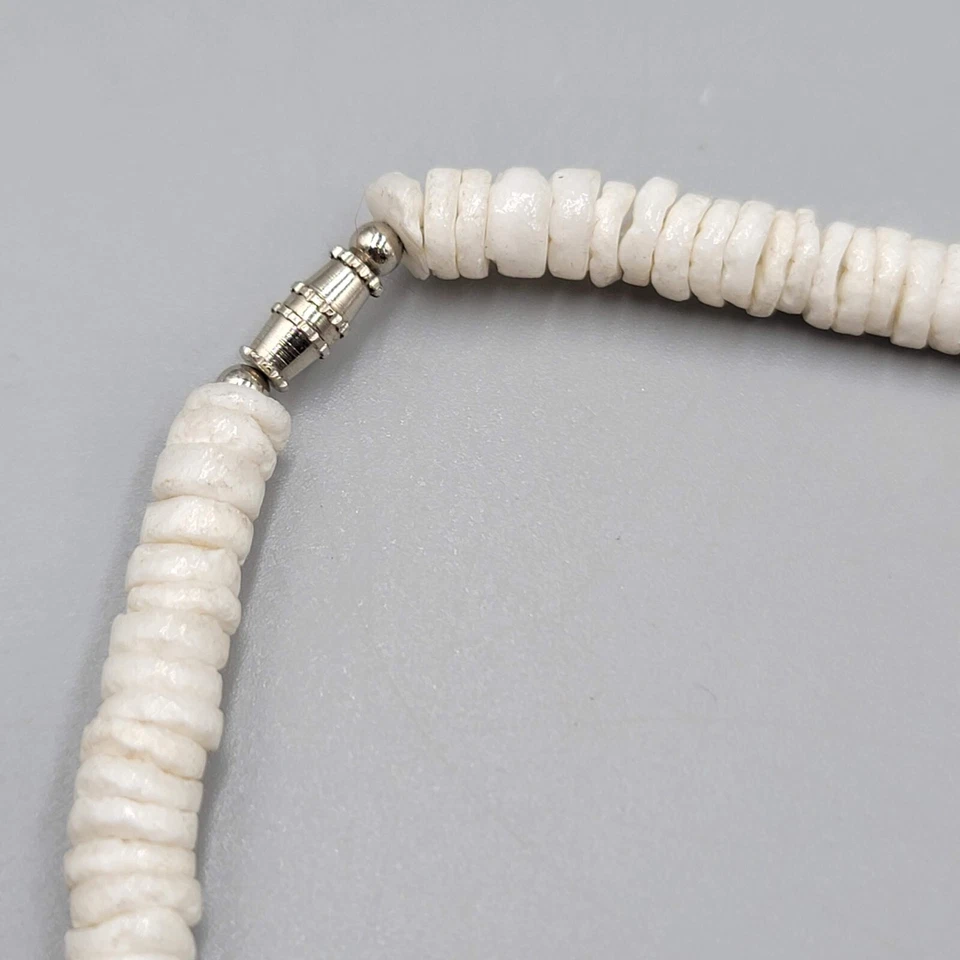 复古夏威夷 Puka 贝壳脚链紫色口音外壳 8.5 — 第 3/4 张图片