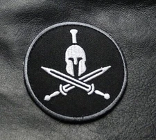 2ND AMENDMENT MOLON LABE SPARTAN  SHIELD TACTICAL ACU COMBAT  3 INCH HOOK PATCH