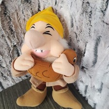 Vintage Sega Snow White And The Seven Dwarfs SNEEZY With Brown Duck Plush Japan