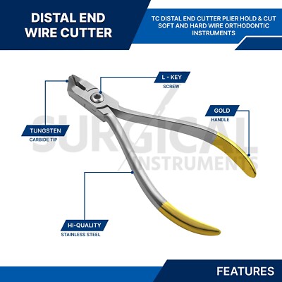Tc Distal End Cutter Hold & Cut Hard and Soft Wire Orthodontic