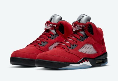Size 10- Brand New Air Jordan 5 Retro ' Raging Bull Red ' Damaged