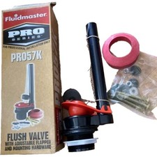 FLUIDMASTER PRO57K Flush Valve with Adjustable Flapper and Mounting Hardware