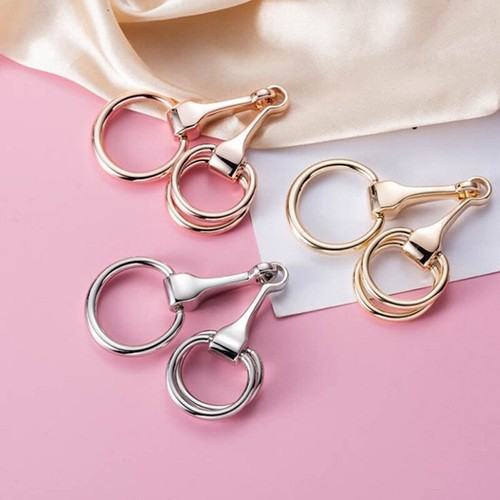Silk Scarf Clip Brooches Women Vintage Trendy Charm Shawls Scarves Buckle Holder - Picture 4 of 14