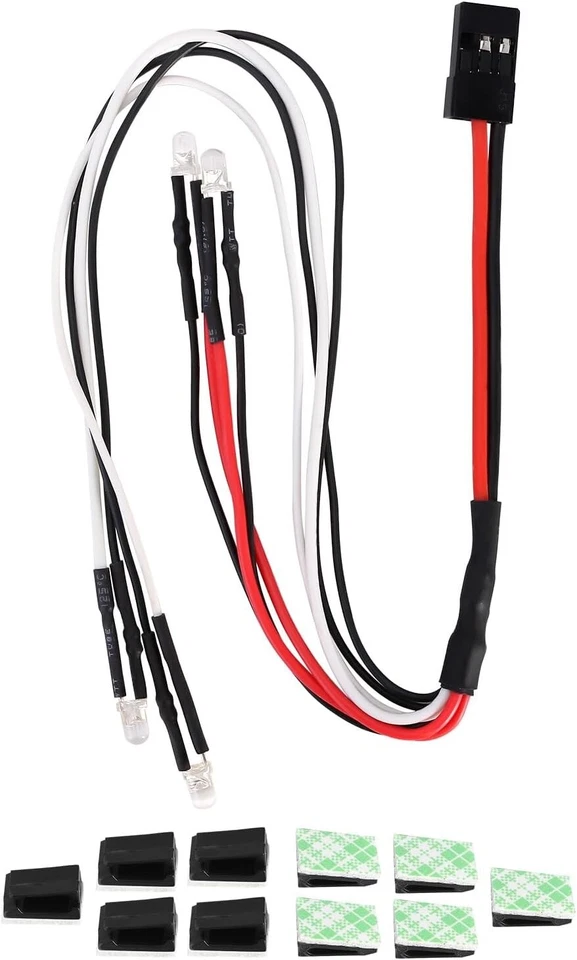 LED Lights - Headlights & Taillights Kit for TRX4M 1/18 RC Crawler Car - Image 2 of 4