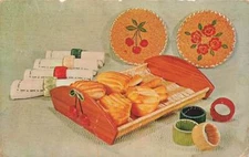 National Handcraft Institute Fiesta Napkin Go Rounds Advertising Postcard P186