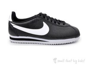 nike cortez black and white womens