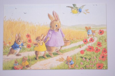 The Cornfield by Racey Helps, The Medici Society Ltd., London, Postcard ...