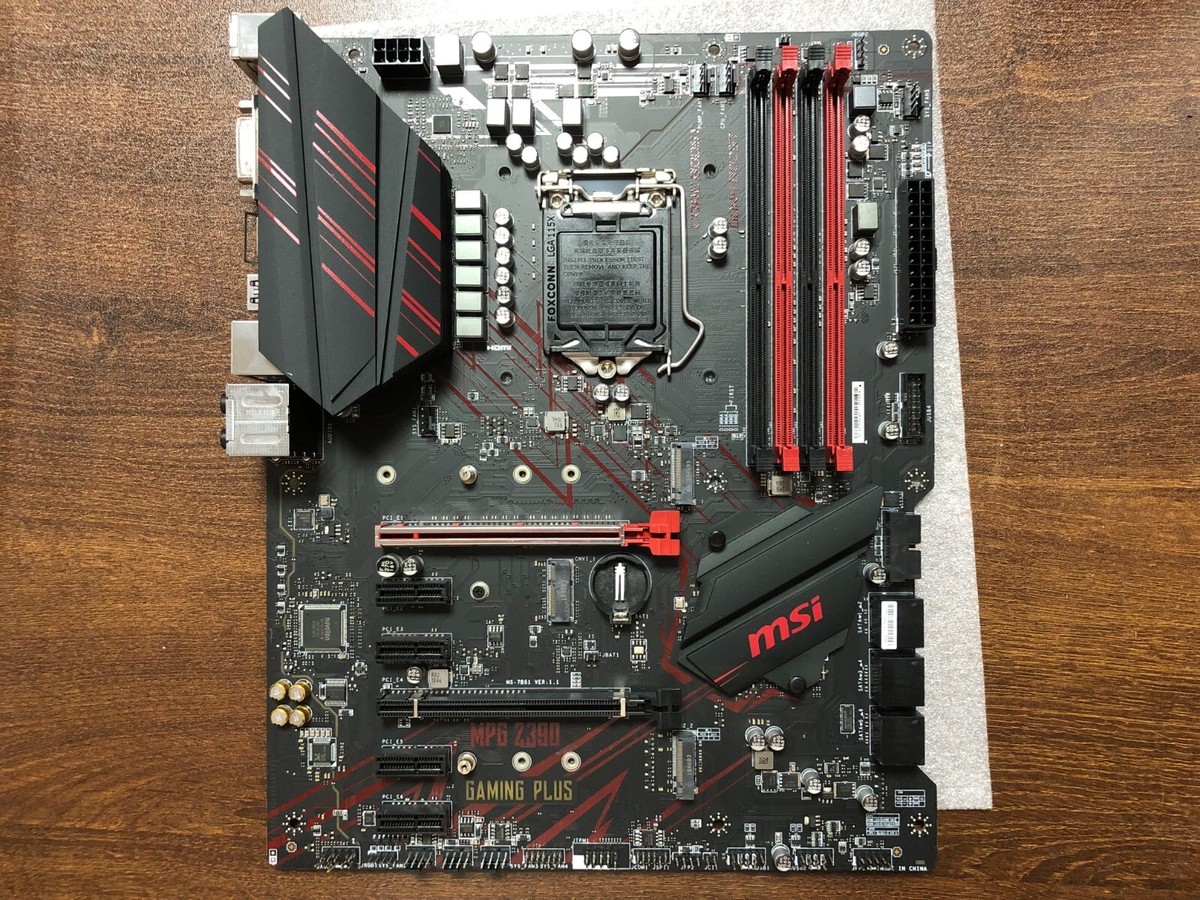 compatible MSI MPG Z390 GAMING PLUS Motherboard ATX LGA1151 Intel