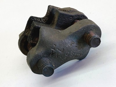PU-6SOL Copper Split Bolt Parallel Clamp Connector, 4/0 STR, 6 SOL