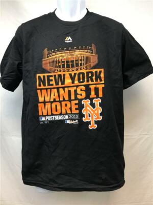 New Minor Flaw New York Mets 2015 Youth Size XL (18) Black Majestic Shirt 