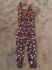 Ulla Johnson Olympia Printed Girls Jumpsuit Sz 6 Kids Casual Boho One piece