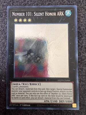 Yugioh Number 101: Silent Honor ARK LED9-EN000 Ghost Rare