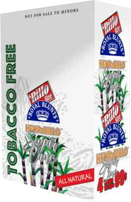 Royal Rillo Herbal Papers/Wraps Sugar Cane 5/4ct Packs 20pc