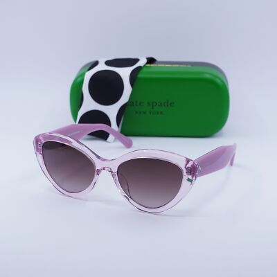 New Kate Spade JUNI/G/S 0B3V HA Transparent Violet/Brown Gradient 55-18-140 S...