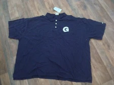 Georgetown Hoyas Bulldog NCAA Mens Embroidered Polo 4XT NEW TAGS RIDDELL VINTAGE