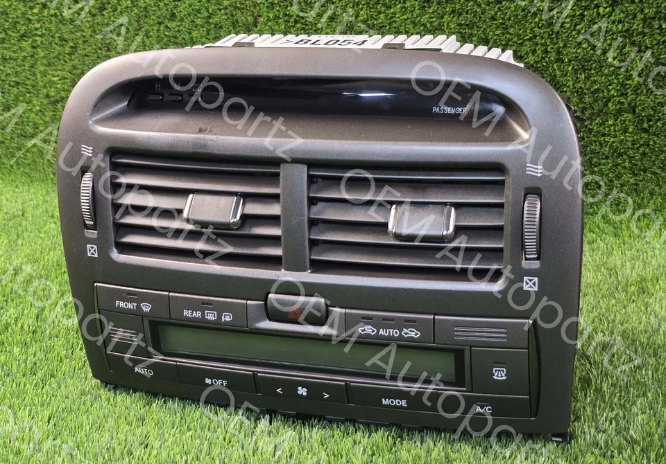 Unidad de interruptor de control de calor de CA Lexus LS430 2001-2003 con bisel de ventilación de aire OEM usado Foto 2 de 4