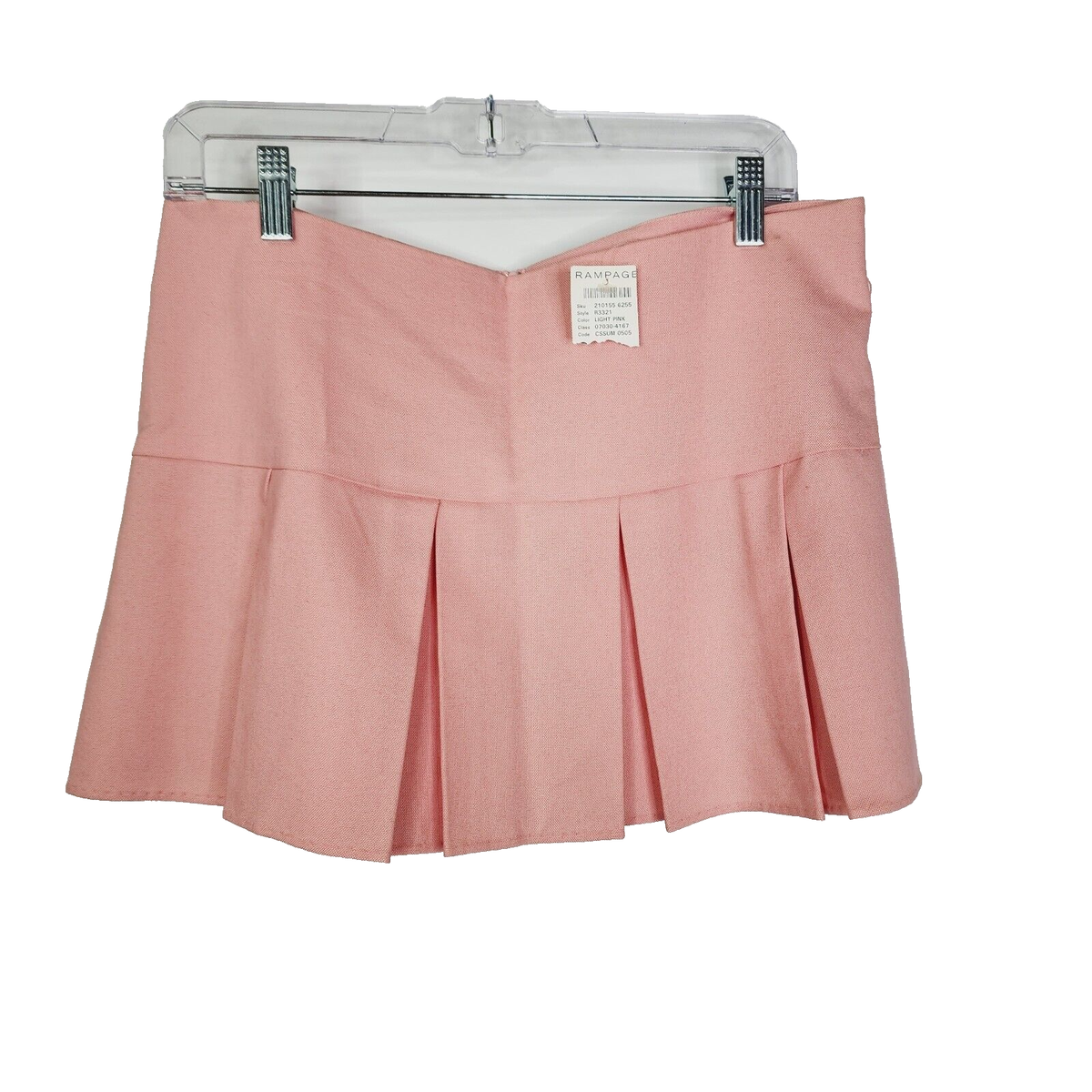NEW Rampage Heart Moon Star Women's Pink Pleated Micro Mini Skirt